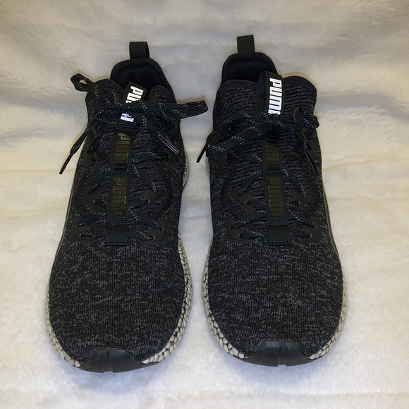 Puma Men’s Hybrid Runner Shoes size 10 Preowned W/Box Black-Iron Gate - Picture 2 of 7